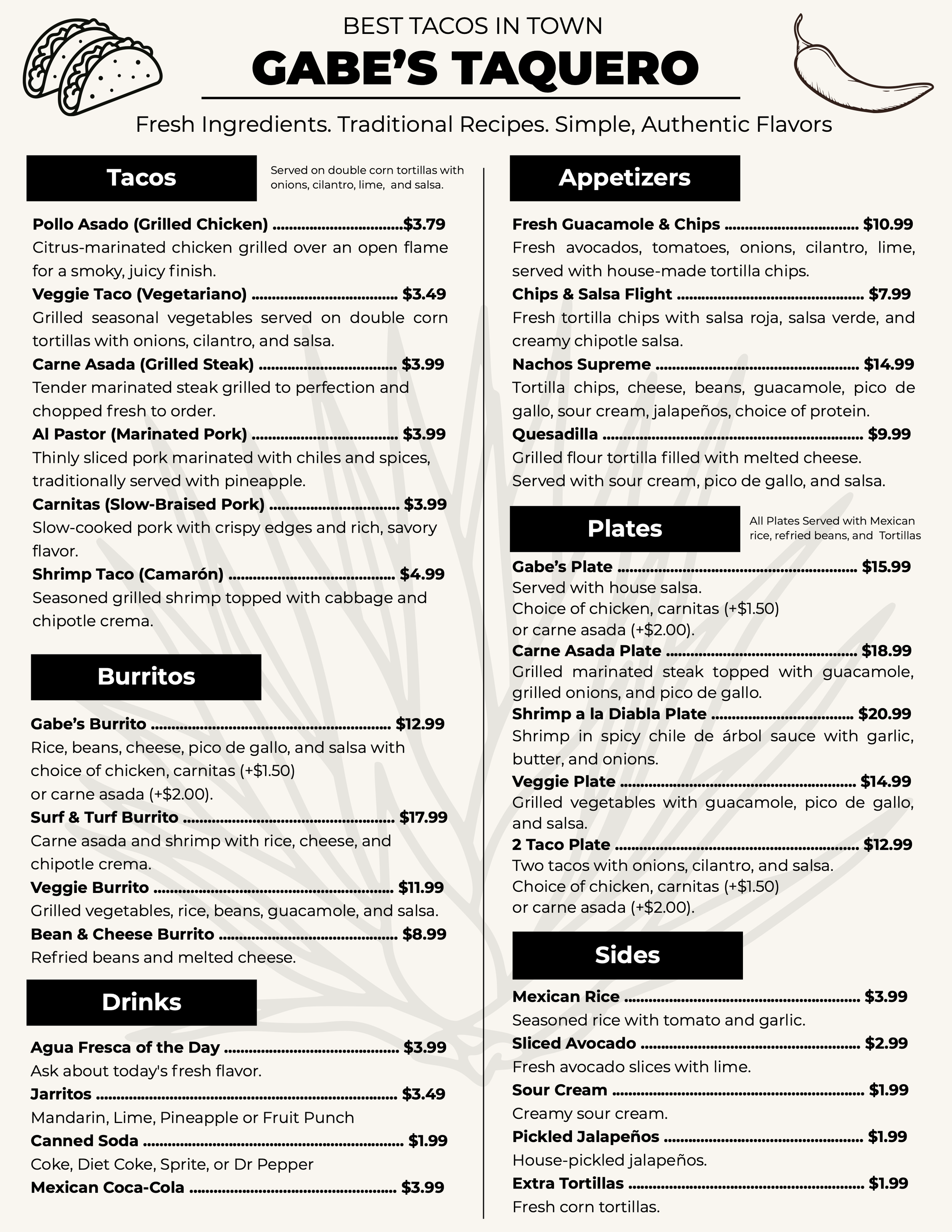 Restaurant Menu Template