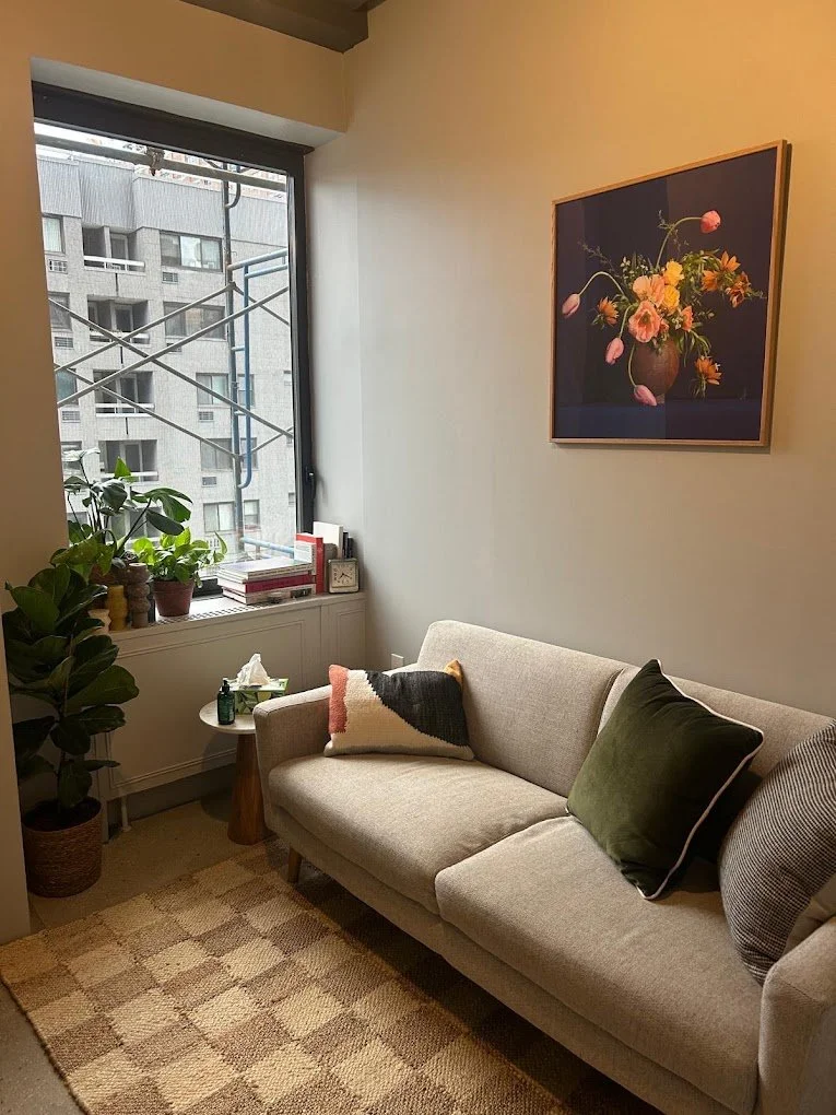 Therapy office in Chelsea where Kara Bloomgarden-Smoke sees grief clients