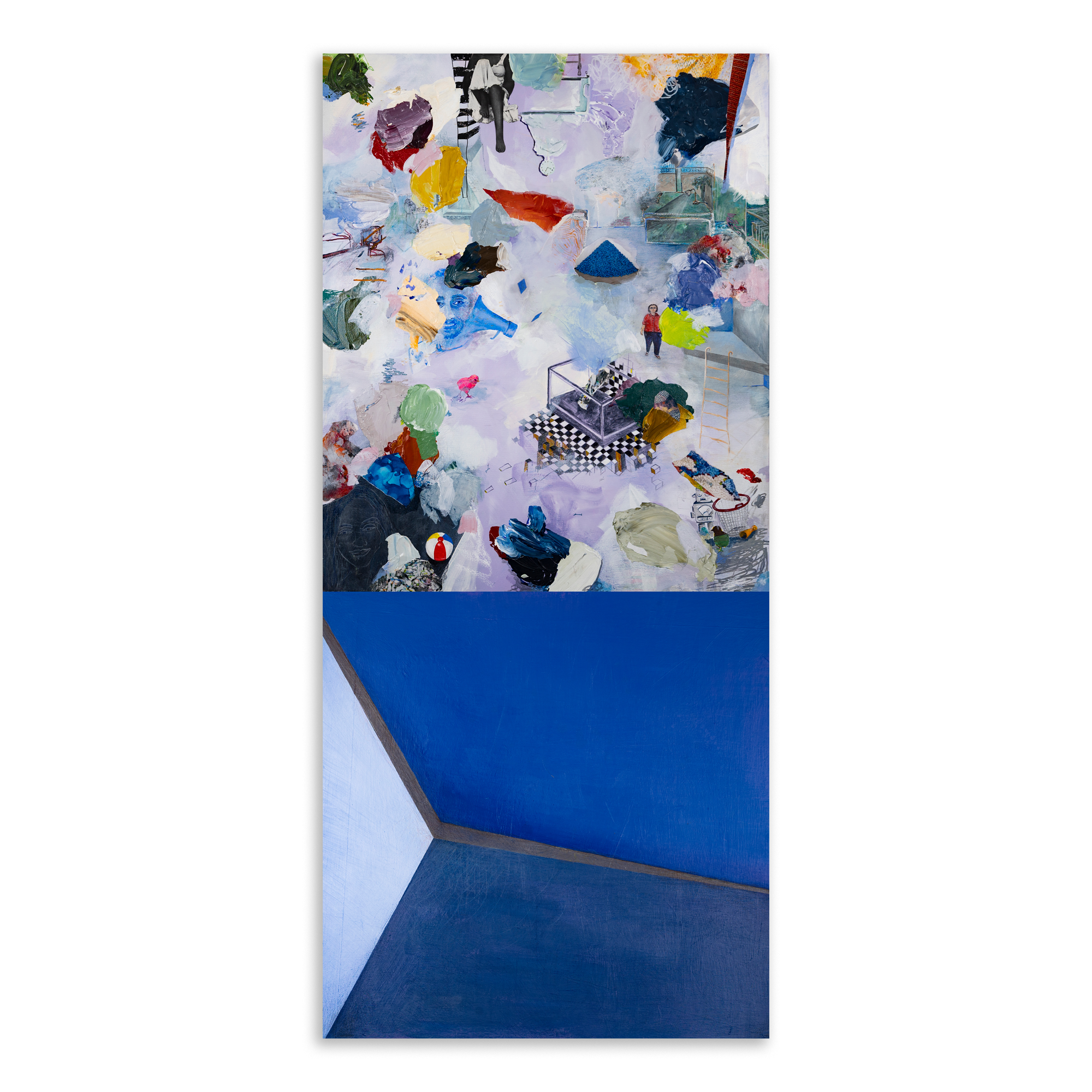 Mixed media on canvas
Panel 1: 76 × 91.5 cm
Panel 2: 76 × 76 cm
2023