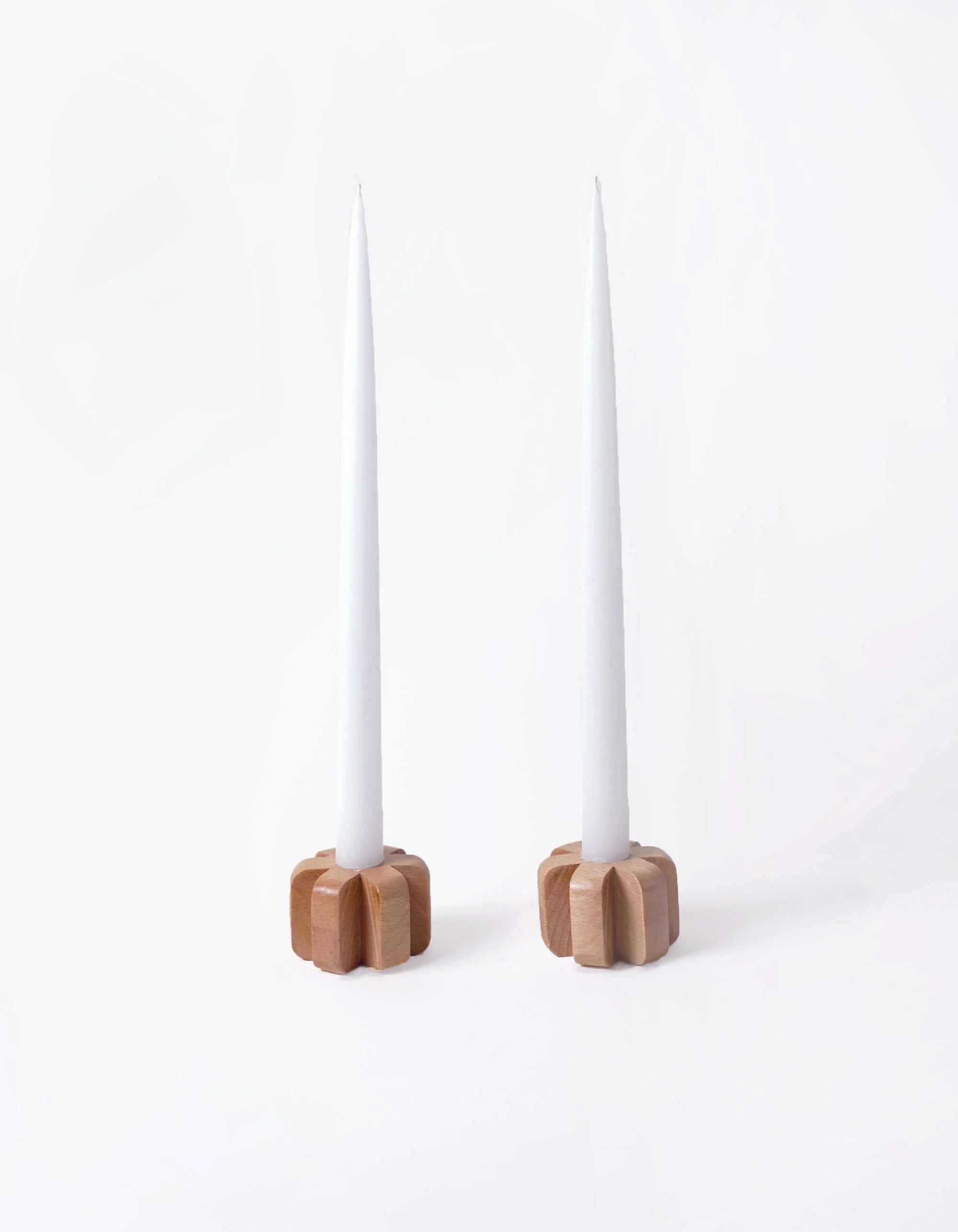 Candleholders Beech w Tapers.jpg