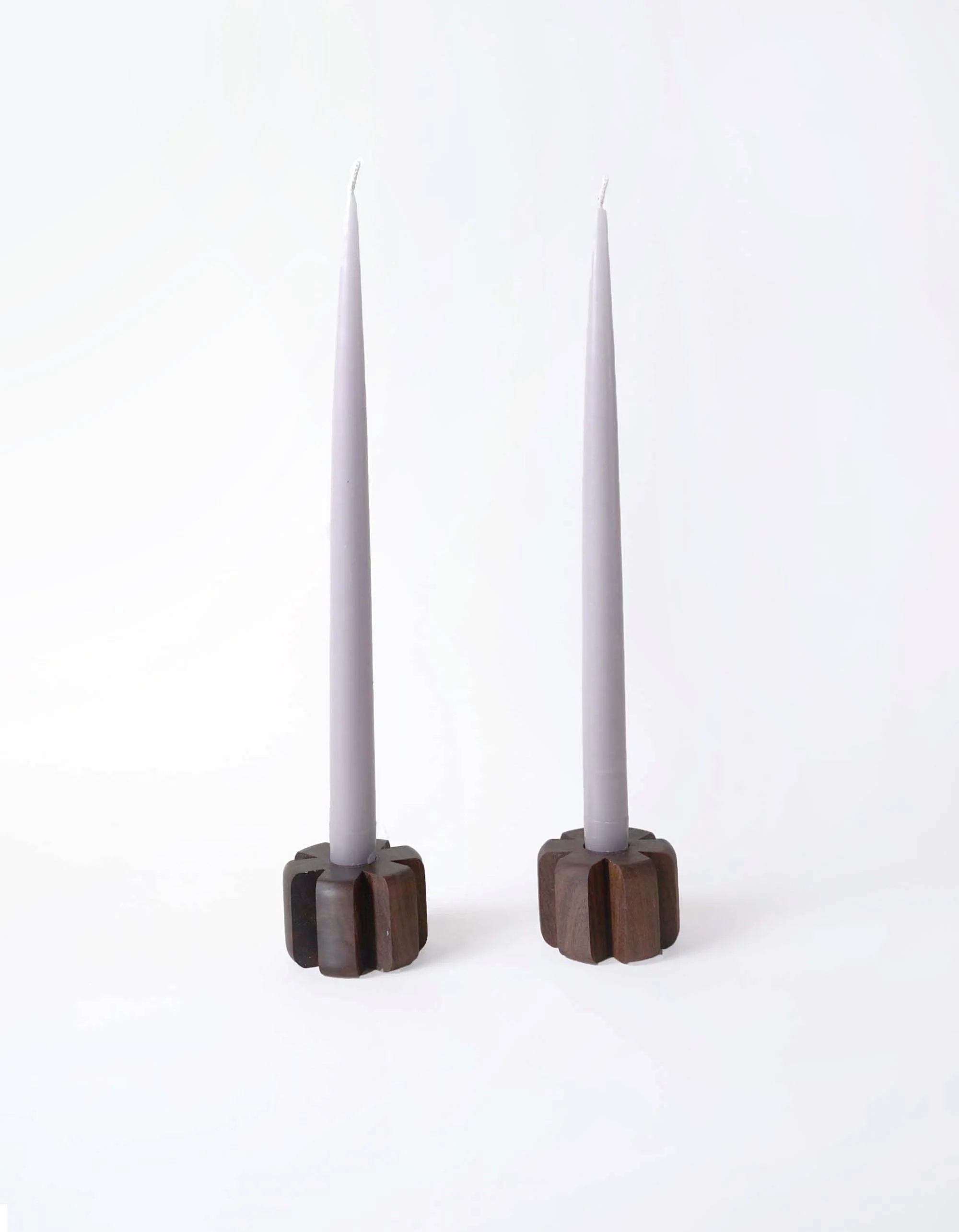 Candleholders Walnut w Tapers.jpg