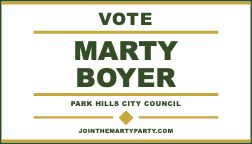 Vote for Marty Boyer Park Hills City Council