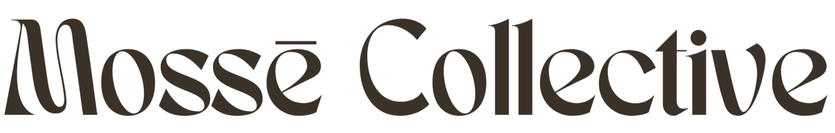 Text logo reading 'Mossé Collective' in stylized black font.