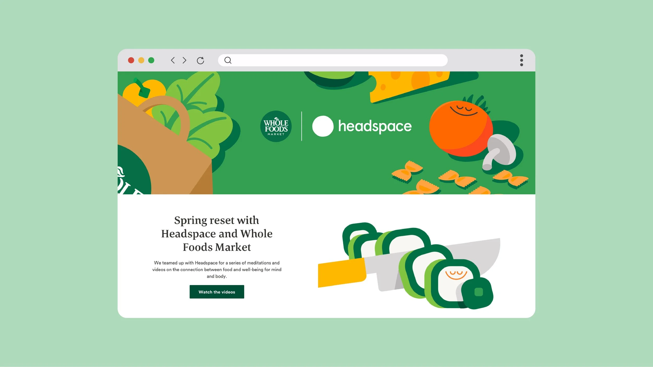 wholefoodsmarket.com landing page