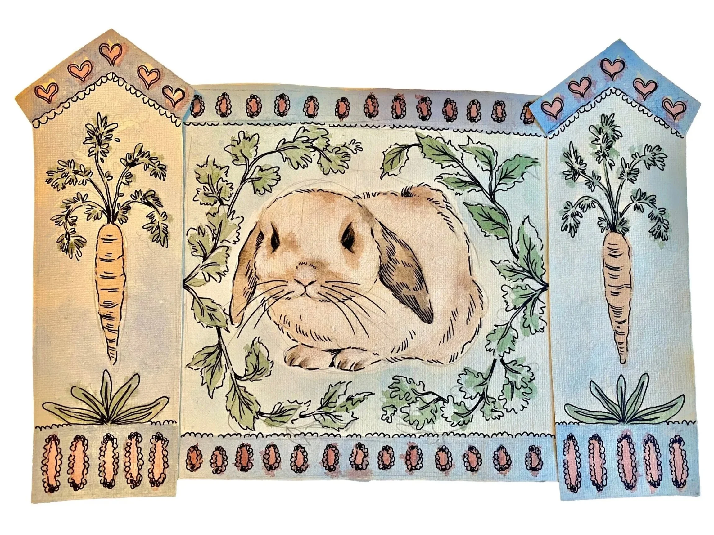 Bunny Memorial Illustration