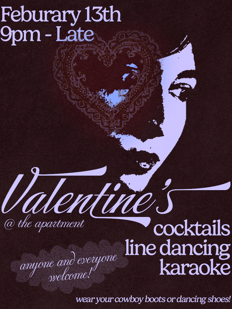 valentines party poster