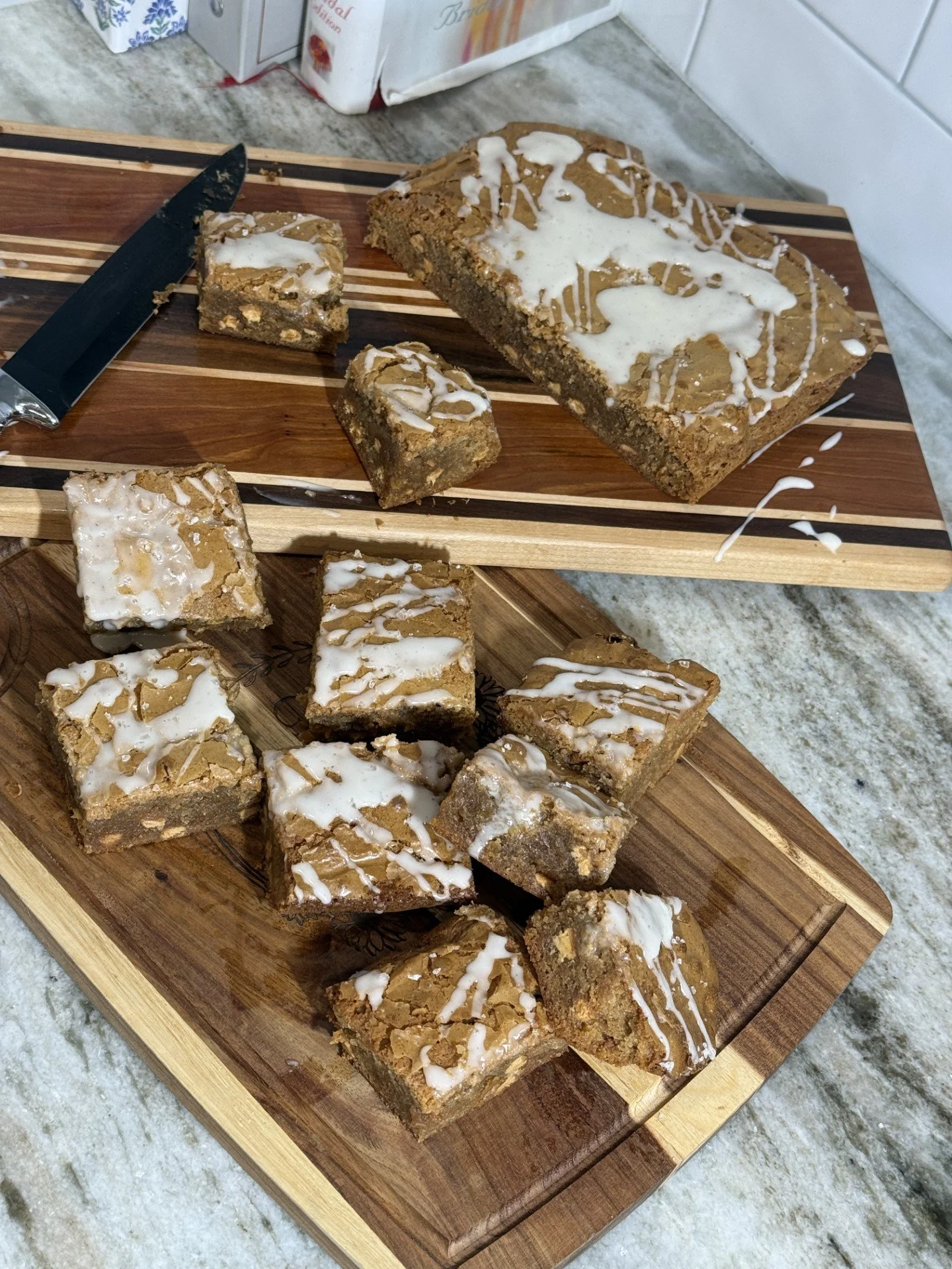 Buttered Rum Butterscotch Blondies
