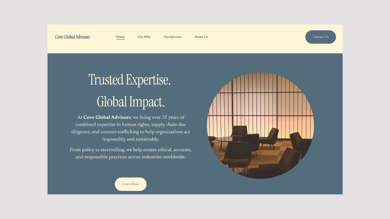 Global Advisory Firm Website