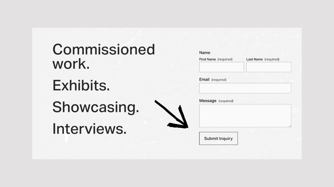 Creative Portfolio - Contact Form for Artist.png