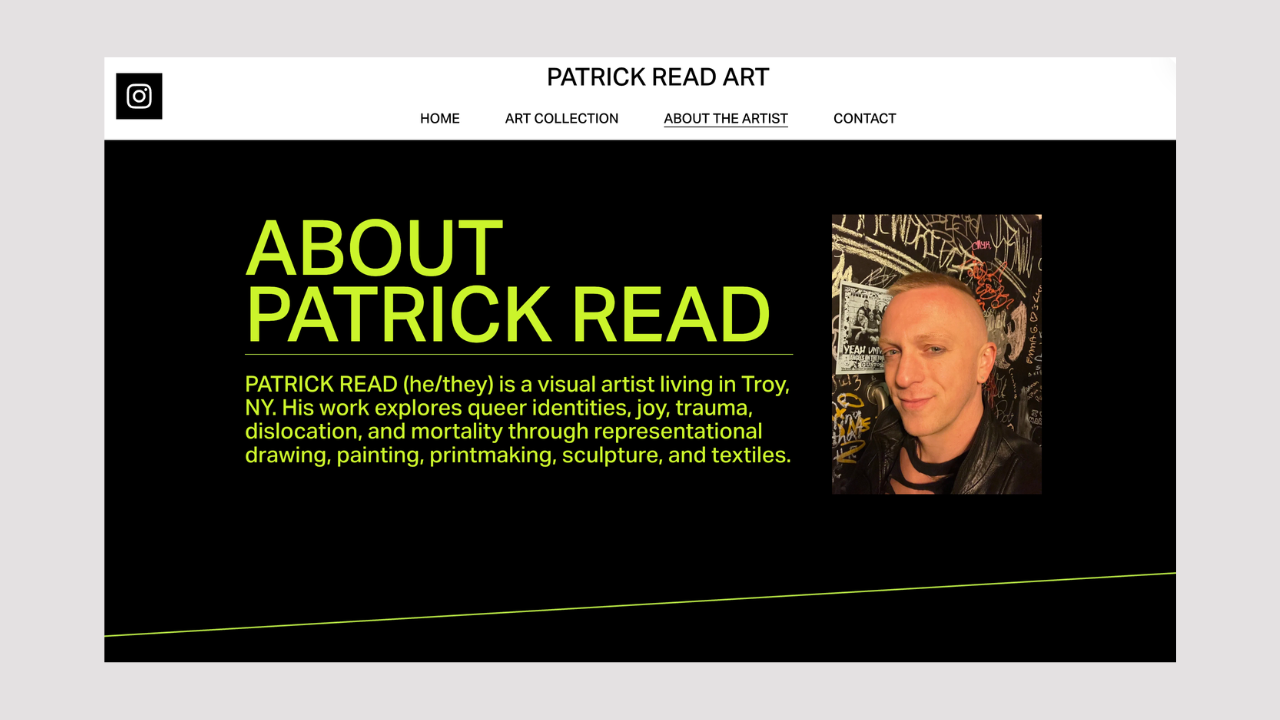 Creative Portfolio - About page for Artist.png