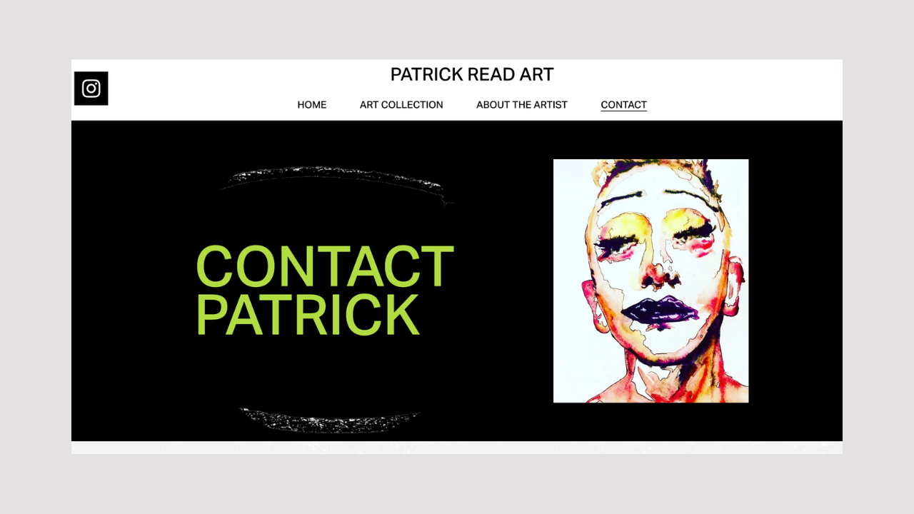Creative Portfolio - Contact page for Artist.png