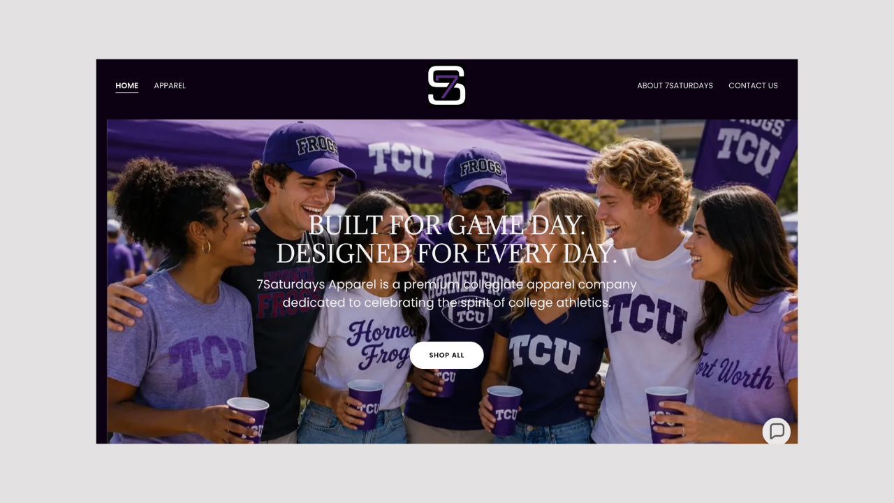 A streamlined website and Shopify storefront created for an emerging apparel brand, designed to strengthen brand identity, build customer trust, showcase products, and support future growth in a competitive market.