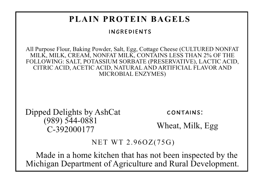 Plain Protein Bagels