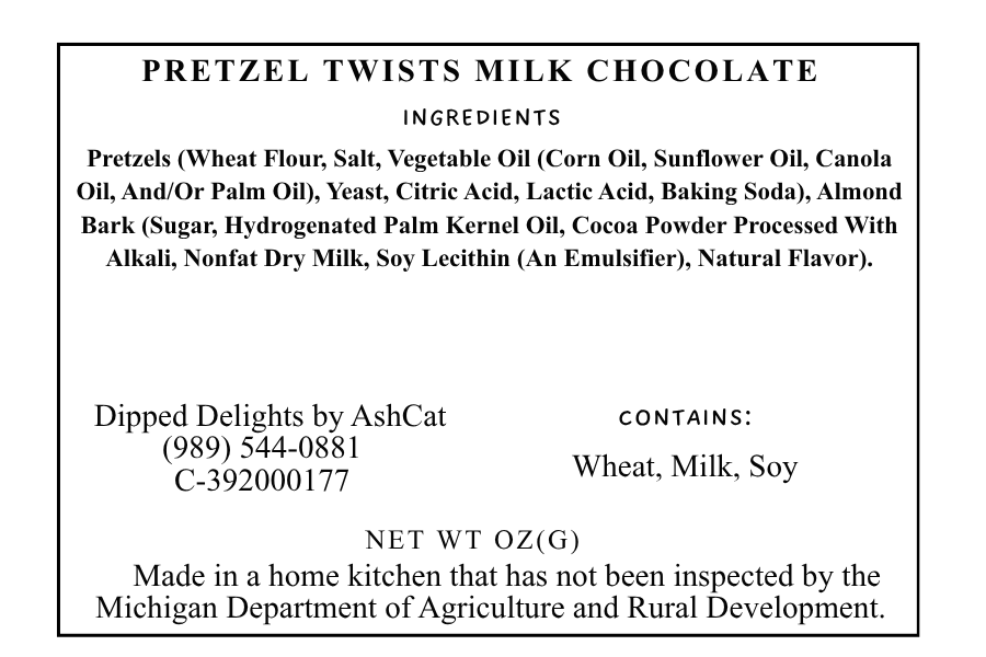 Pretzel Twists Milk Chocolate