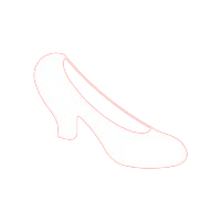 Silhouette of a high-heeled shoe