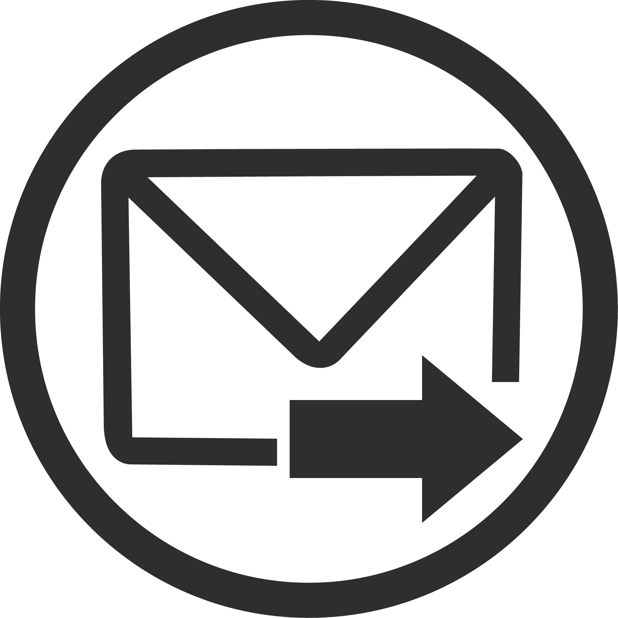 A black and white icon featuring a heart at the center, surrounded by a circular border.