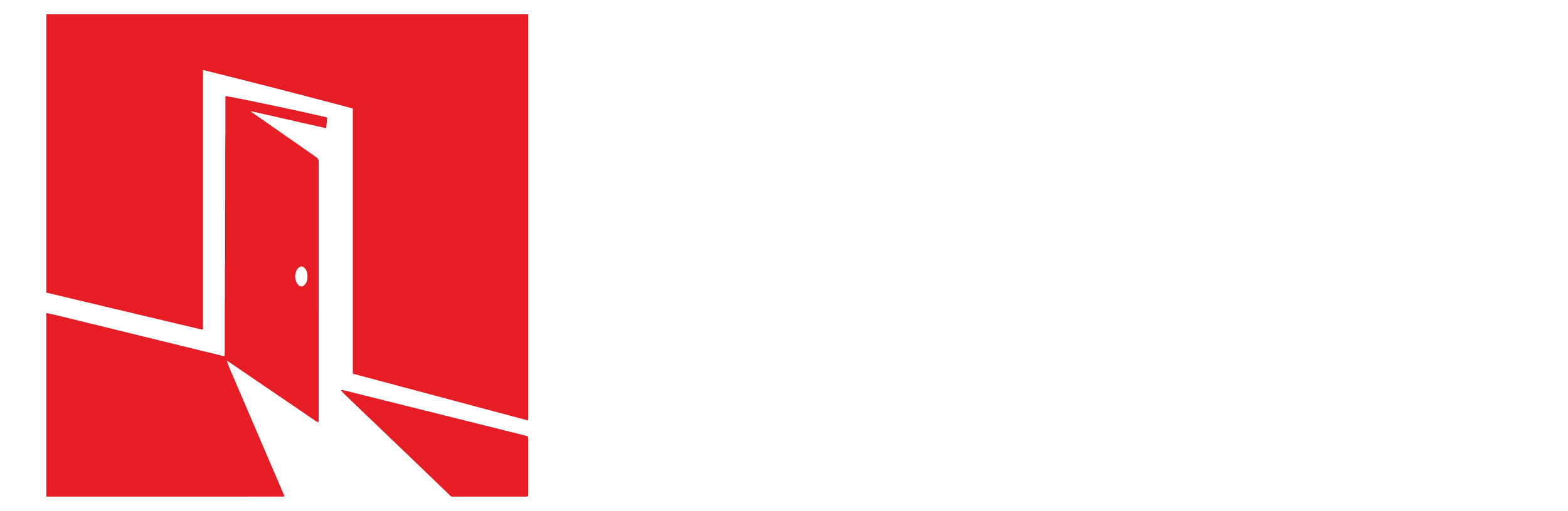 Logo for The Real Escape Canada featuring a red open door on the left and the text 'The Real Escape Canada' on the right.