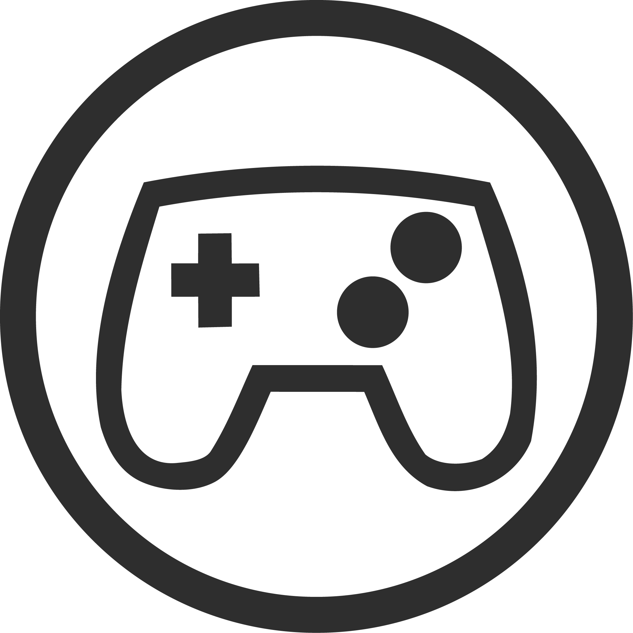 A black and gray logo featuring an eye shape with a stylized eye element and curved lines.