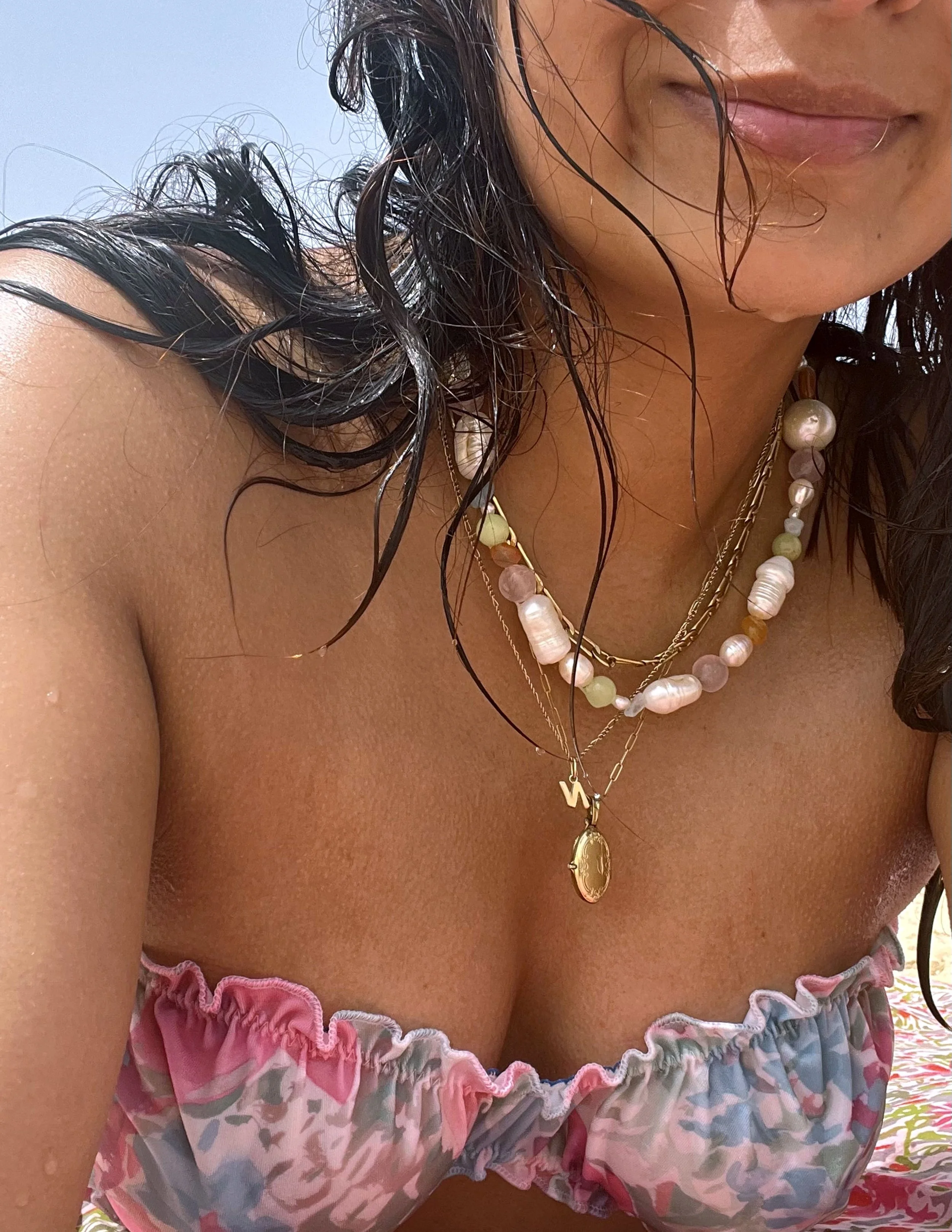 Pearl Gemstone Necklace One off pieces style 1A.jpg