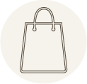 Shopping bag icon representing resale management and earning money back from unwanted items.