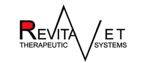 Logo for Revita Therapeutic Systems with stylized text and a heartbeat line.