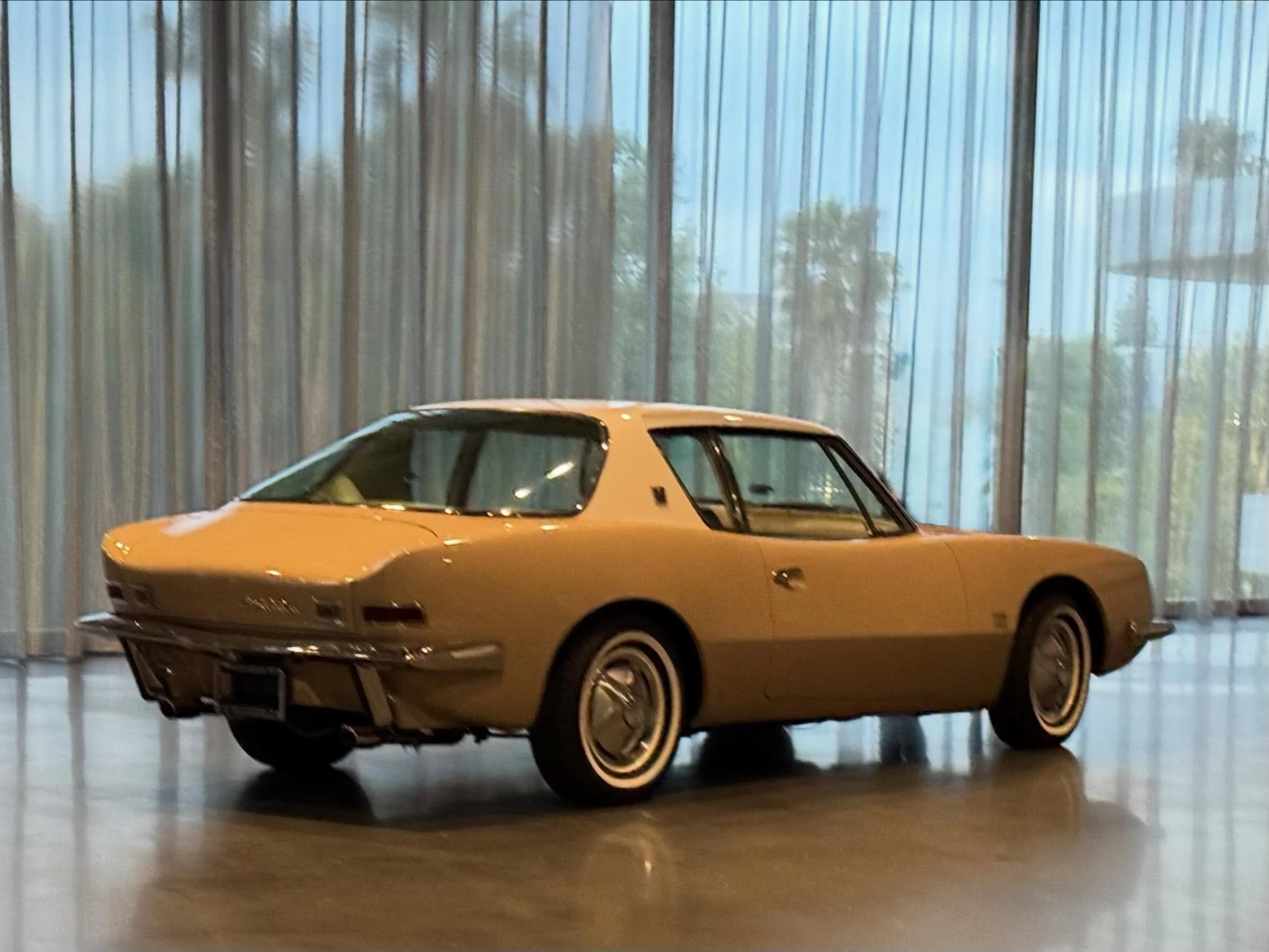 Is "Keep" an option? Raymond Loewy's 1963 Studebaker Avanti was a revolutionary coupe recognized for its fiberglass body, "bottom-breather" grill-less design, and high-performance, supercharged V8. Love it or hate it (is it coming