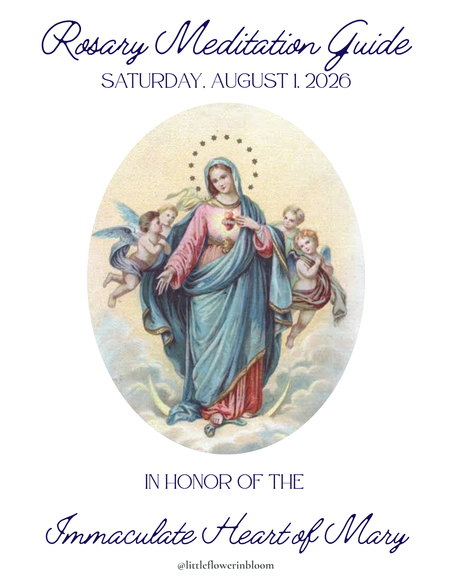 August Rosary Hike - Prayer Materials