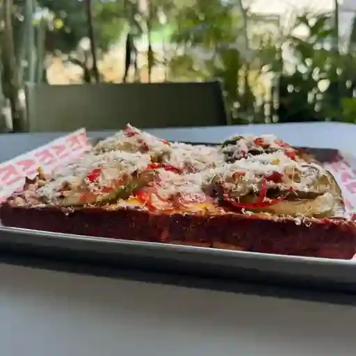 Pizza Detroit de Ratatouille Rústico