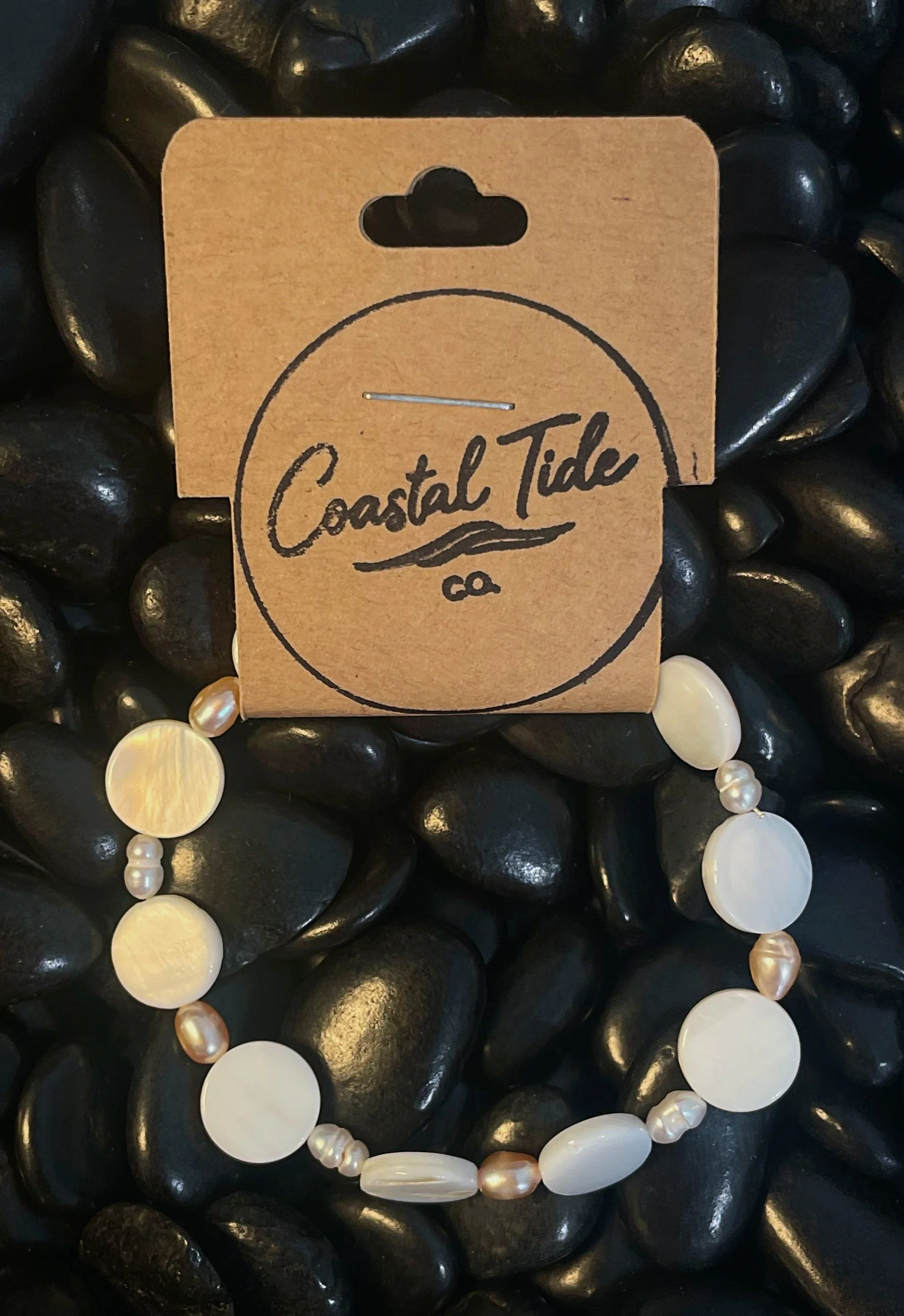 Tidal Coin Co. Pink & White Pearls