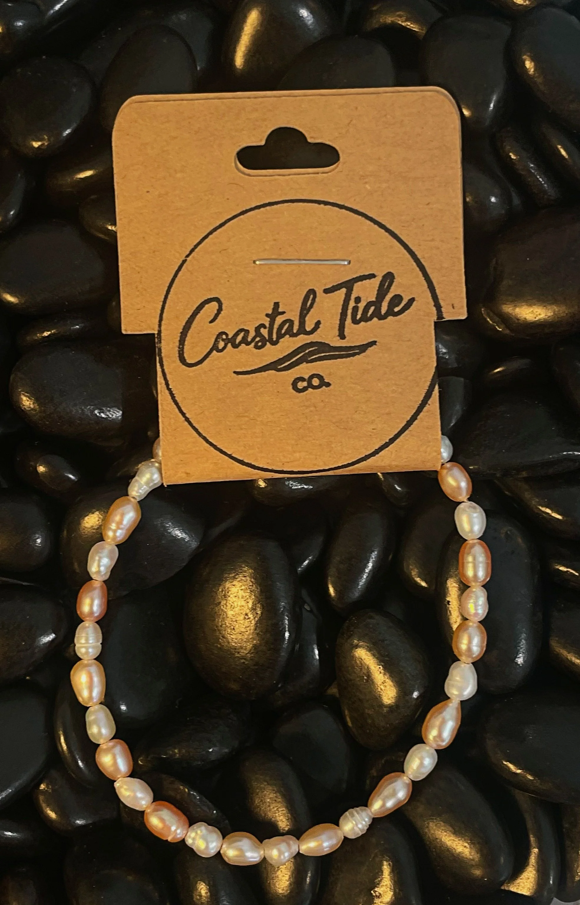 Salty Pearl Co. Peach & White