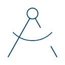 Drafting compass icon representing a cross-disciplinary risk perspective.