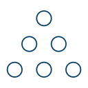 Stacked circles icon representing applied sociological analysis.