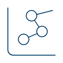 Connected workflow icon representing Human Resources-security coordination, industrial security integration, and cleared employee processes.