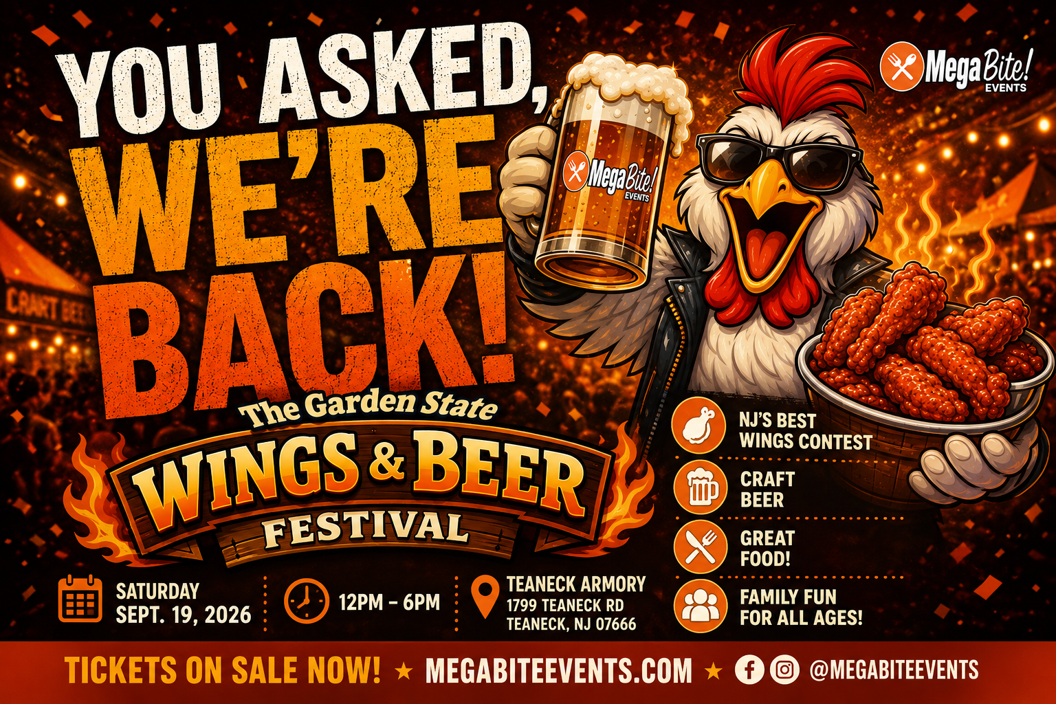 THE GARDEN STATE CHICKEN WING AND BEER FESTIVAL