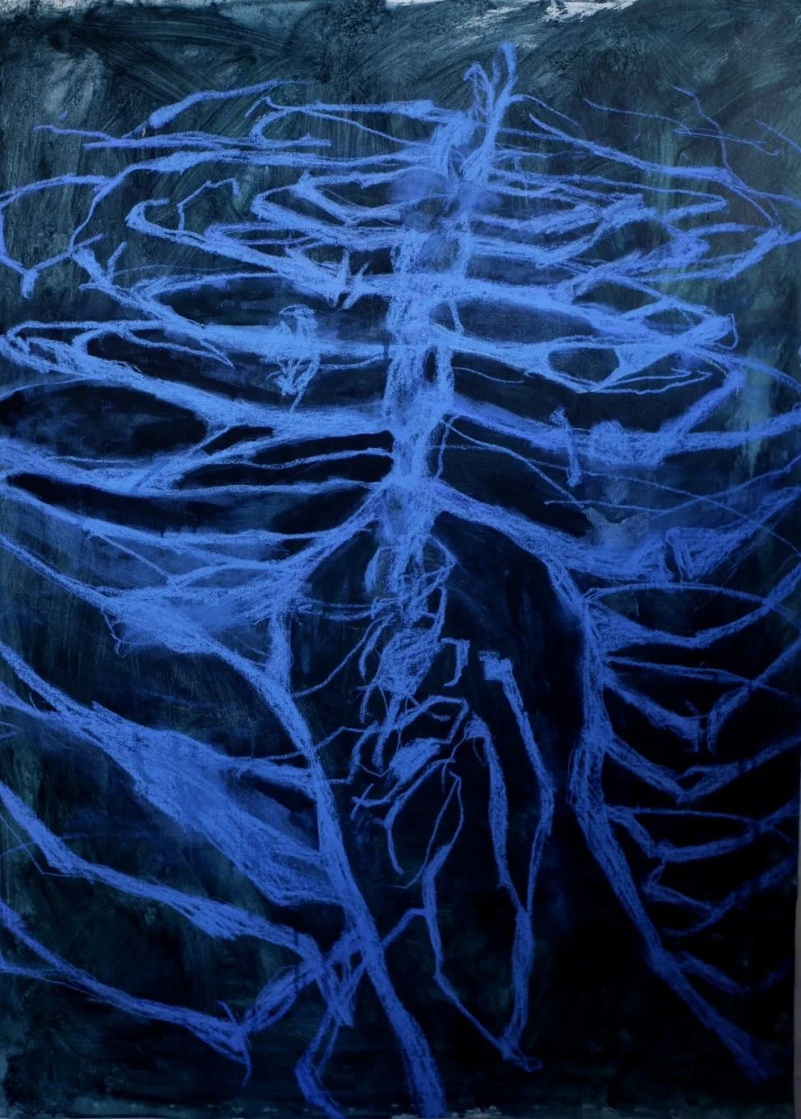 Electric Blue Scorpion Ribcage