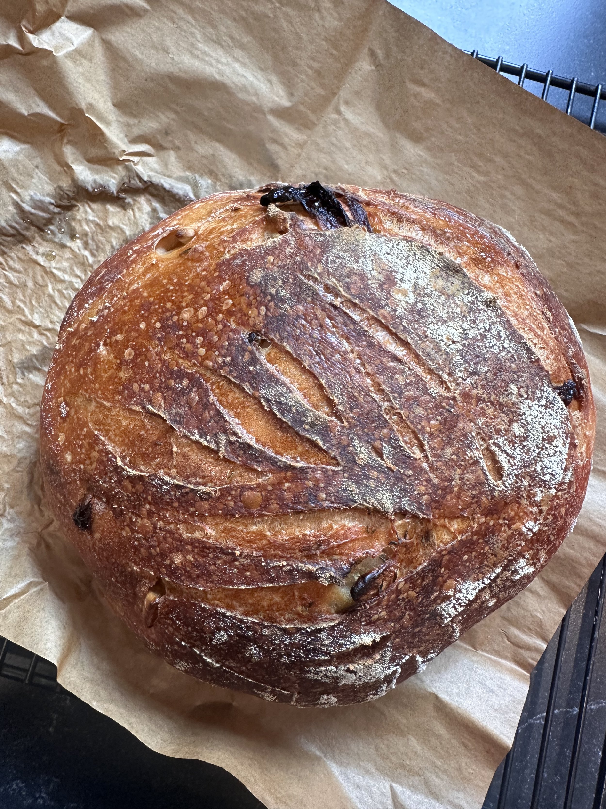 Sourdough Cranberry Rosemary Thyme