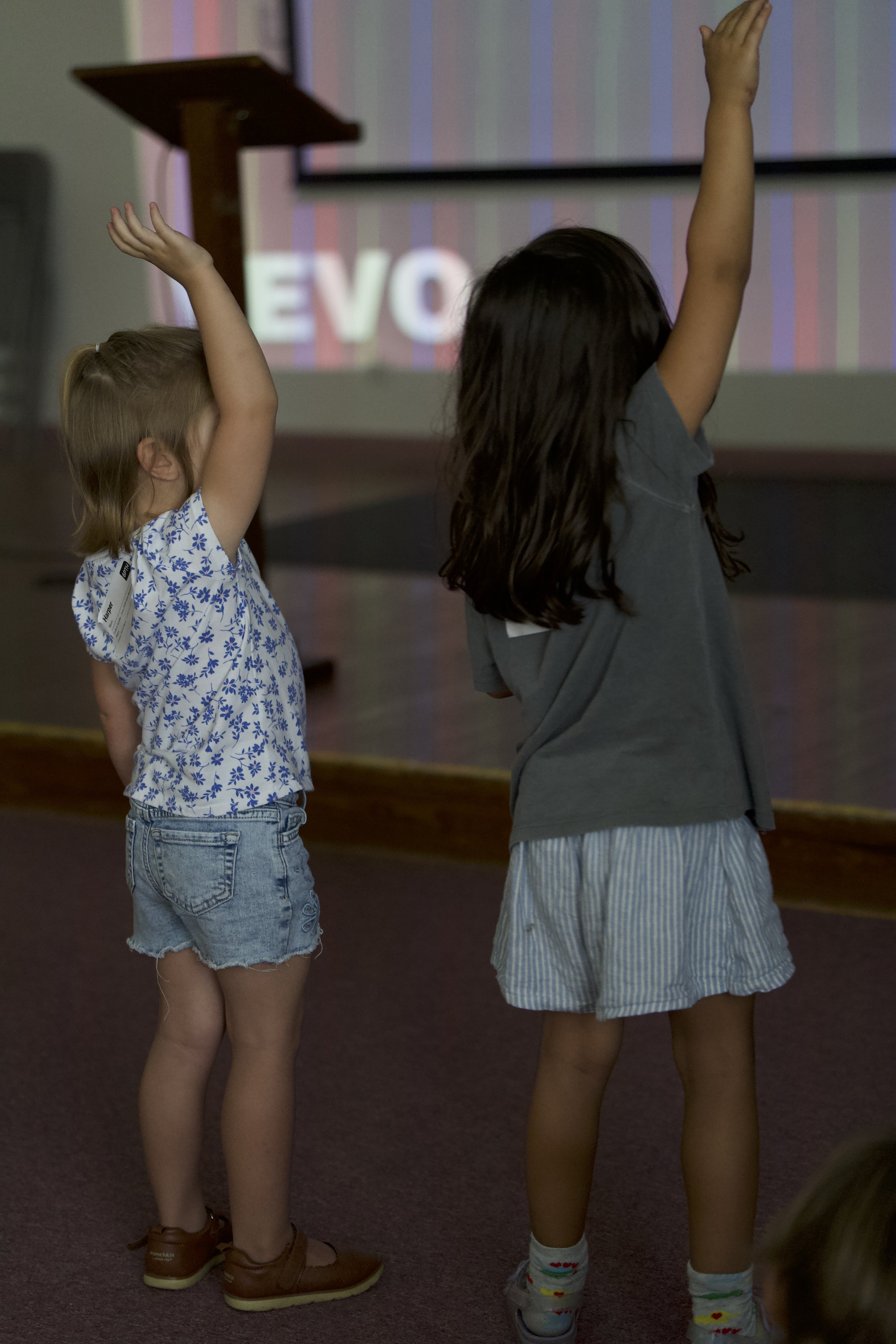 Kids worshipping at Revival House