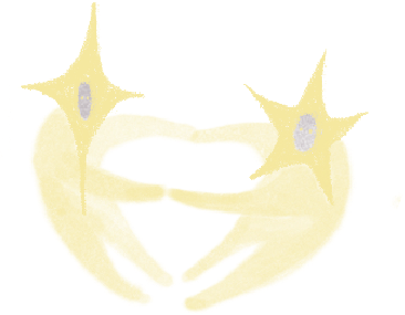 Two hands holding a small heart-shaped object