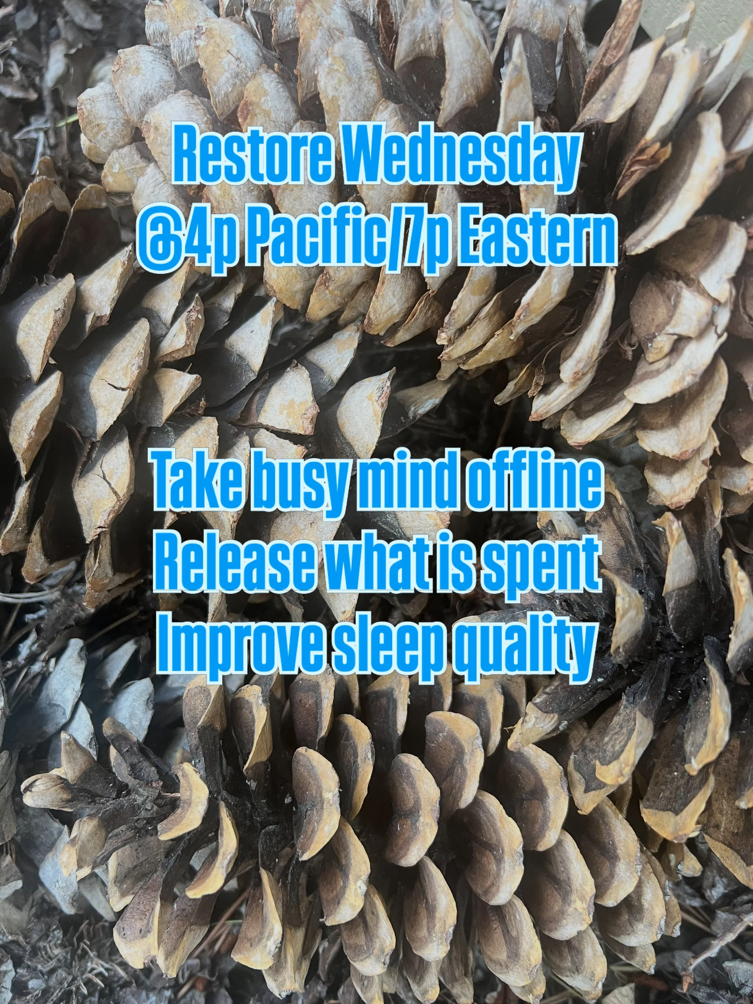 45 min to a refreshed, reset you! Online sessions are $30 via Venmo. Link sent to paid participants.