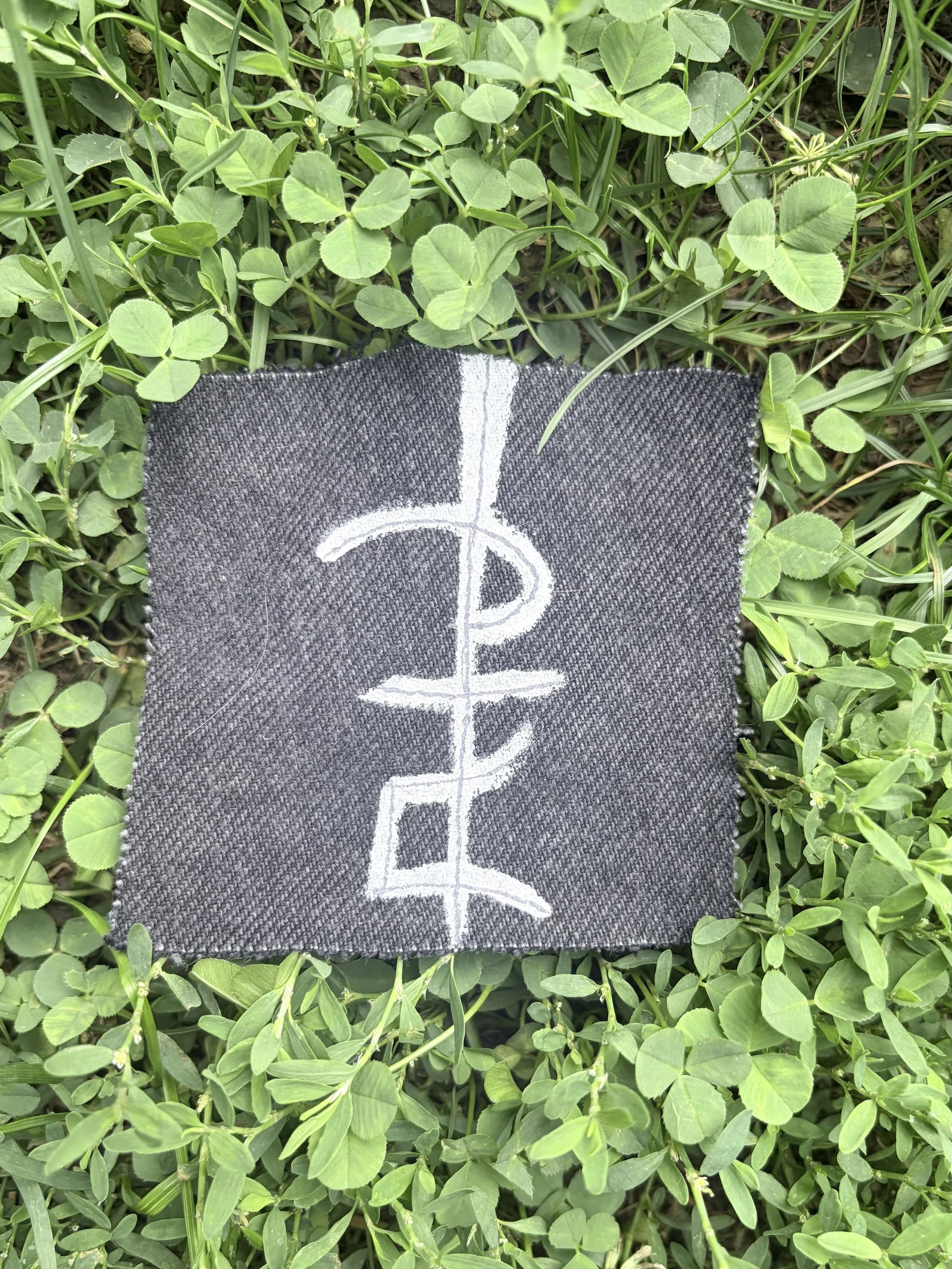 Hand-Painted Denim Patch