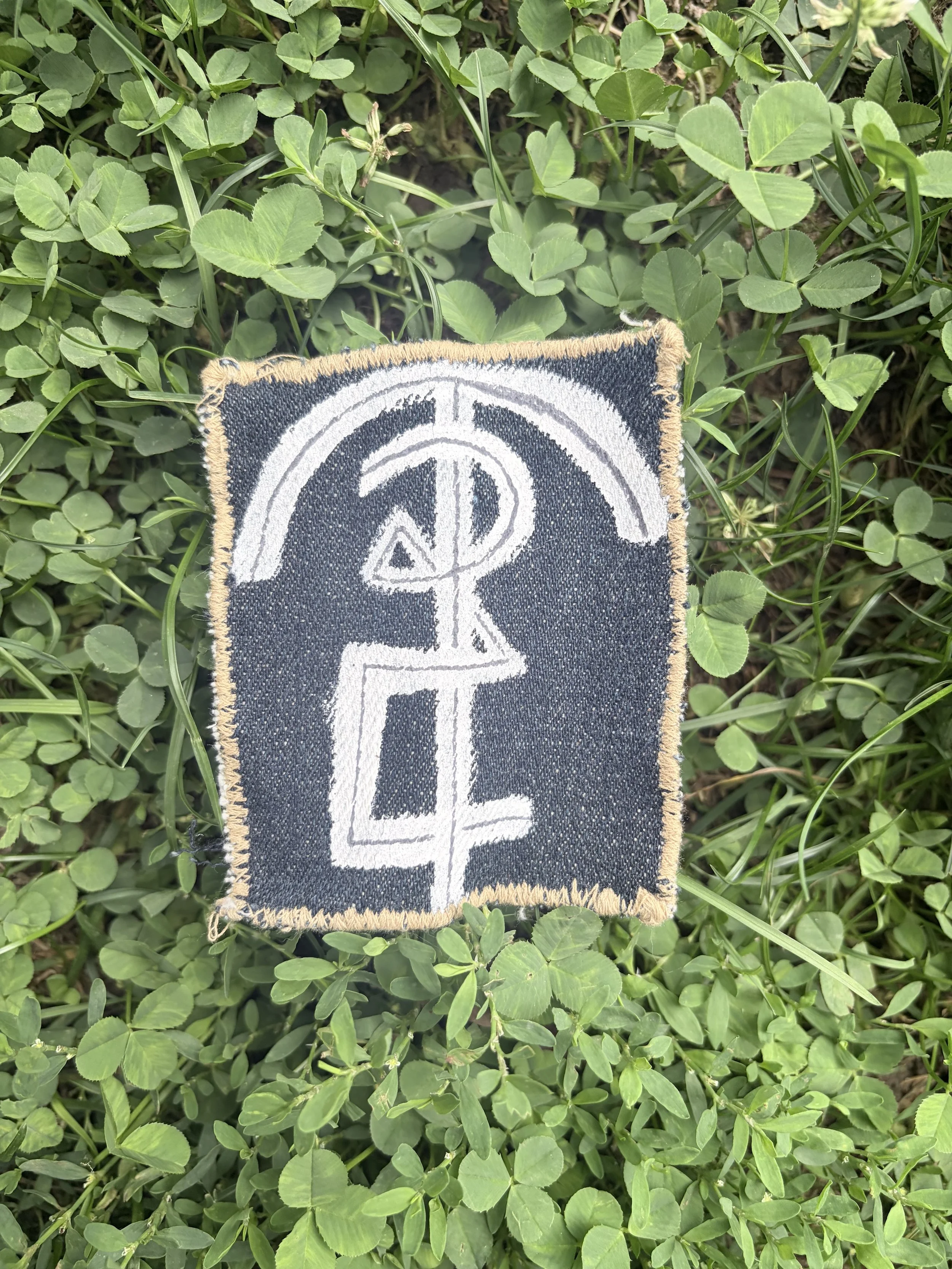 Hand-Painted Denim Patch