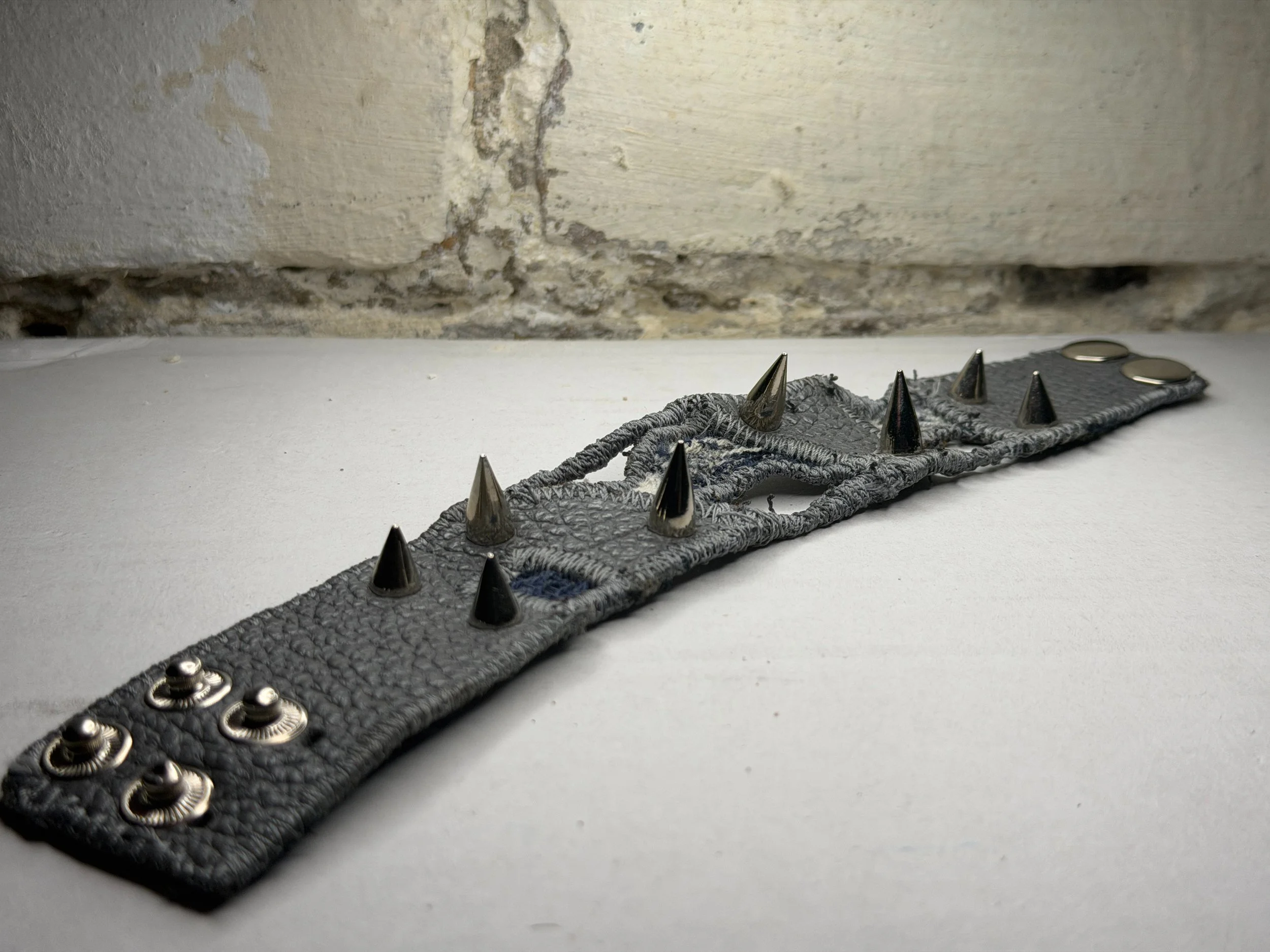 "Disfigured" - Gray Leaid Apocalypse Cuff