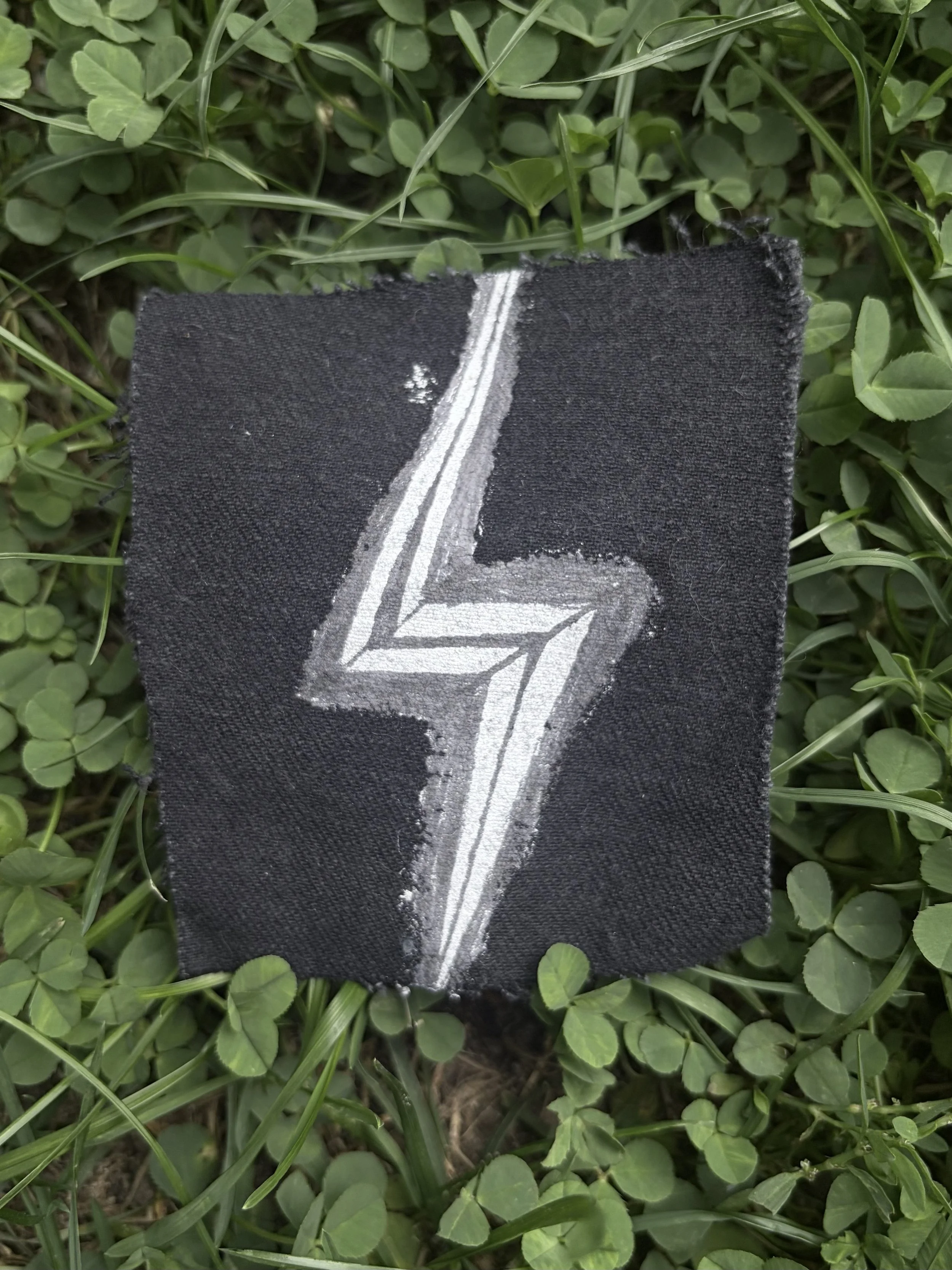 Hand-Painted Denim Patch