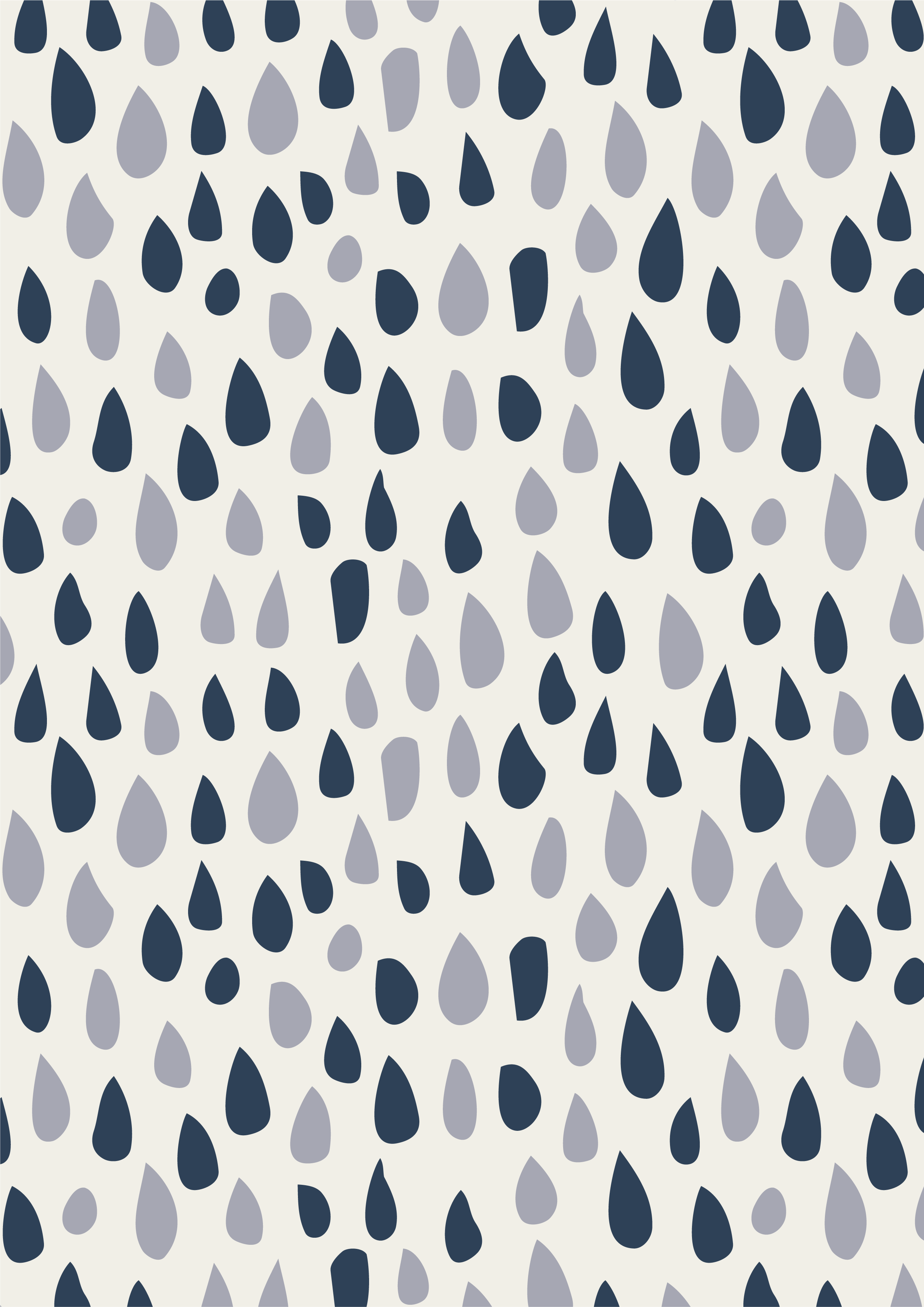 Drizzle in navy | Autumn Crisp Collection  