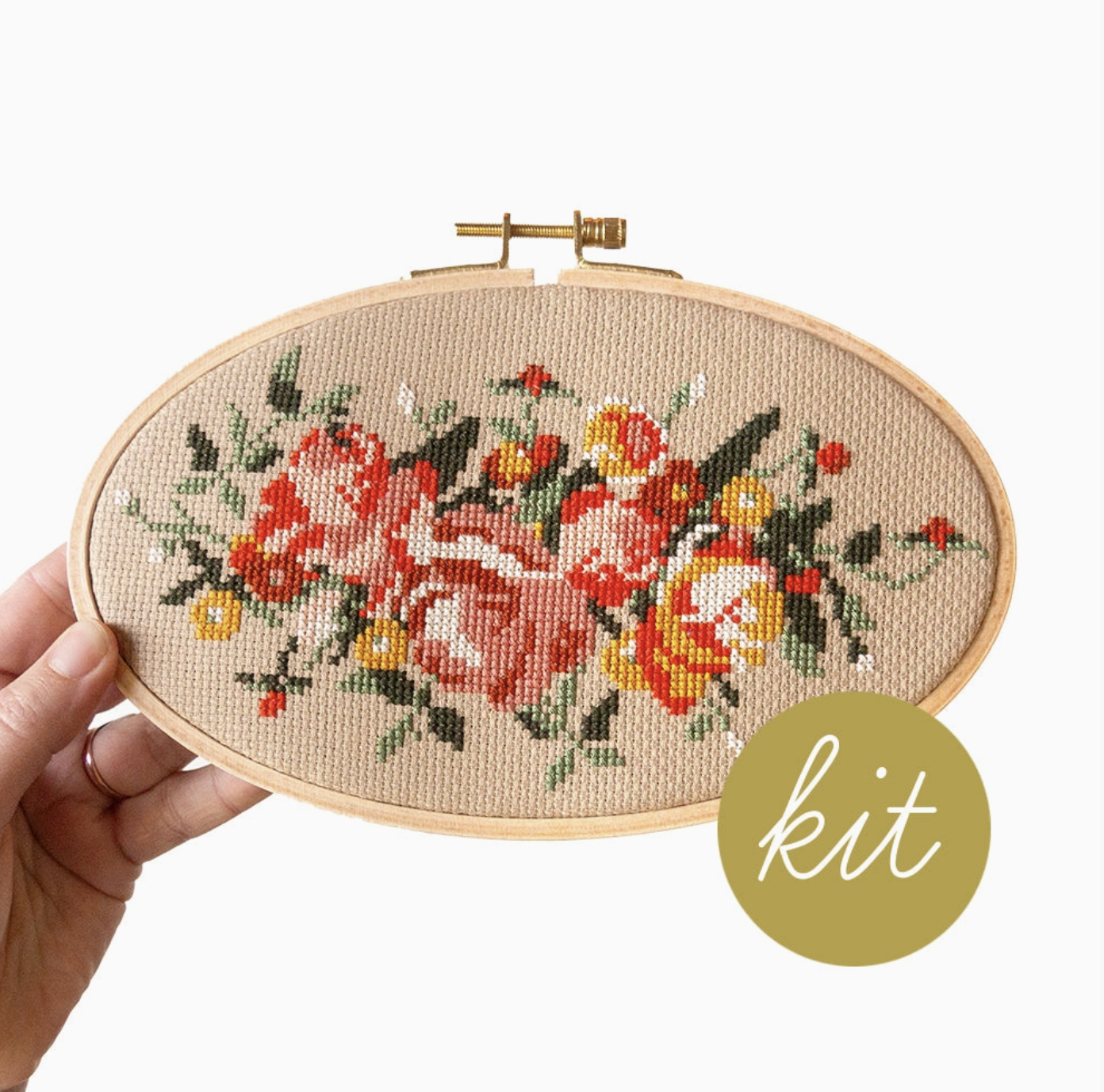 Rosy Chaos Cross Stitch Kit