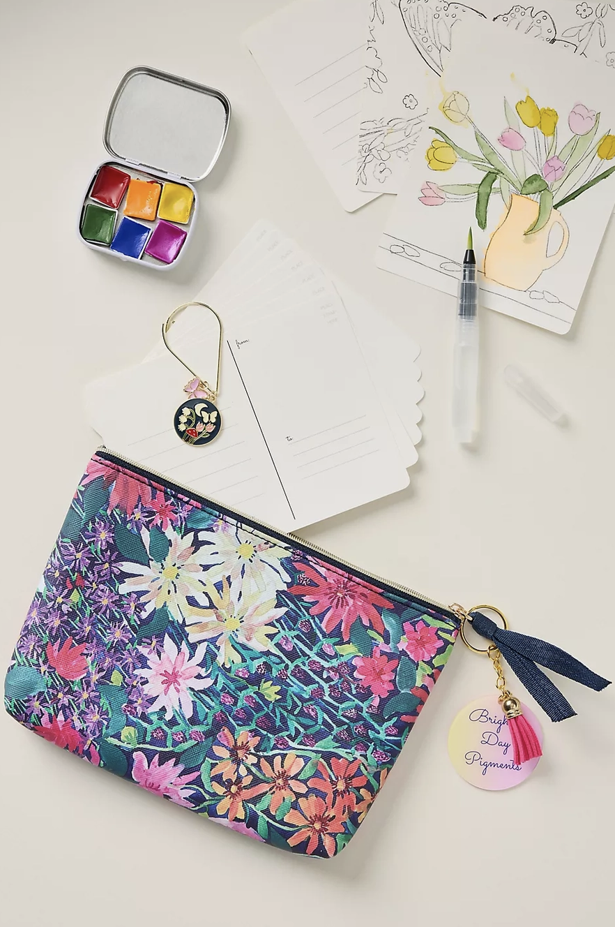 Handmade Watercolor Postcard Painting Kit – Jewel Tones
