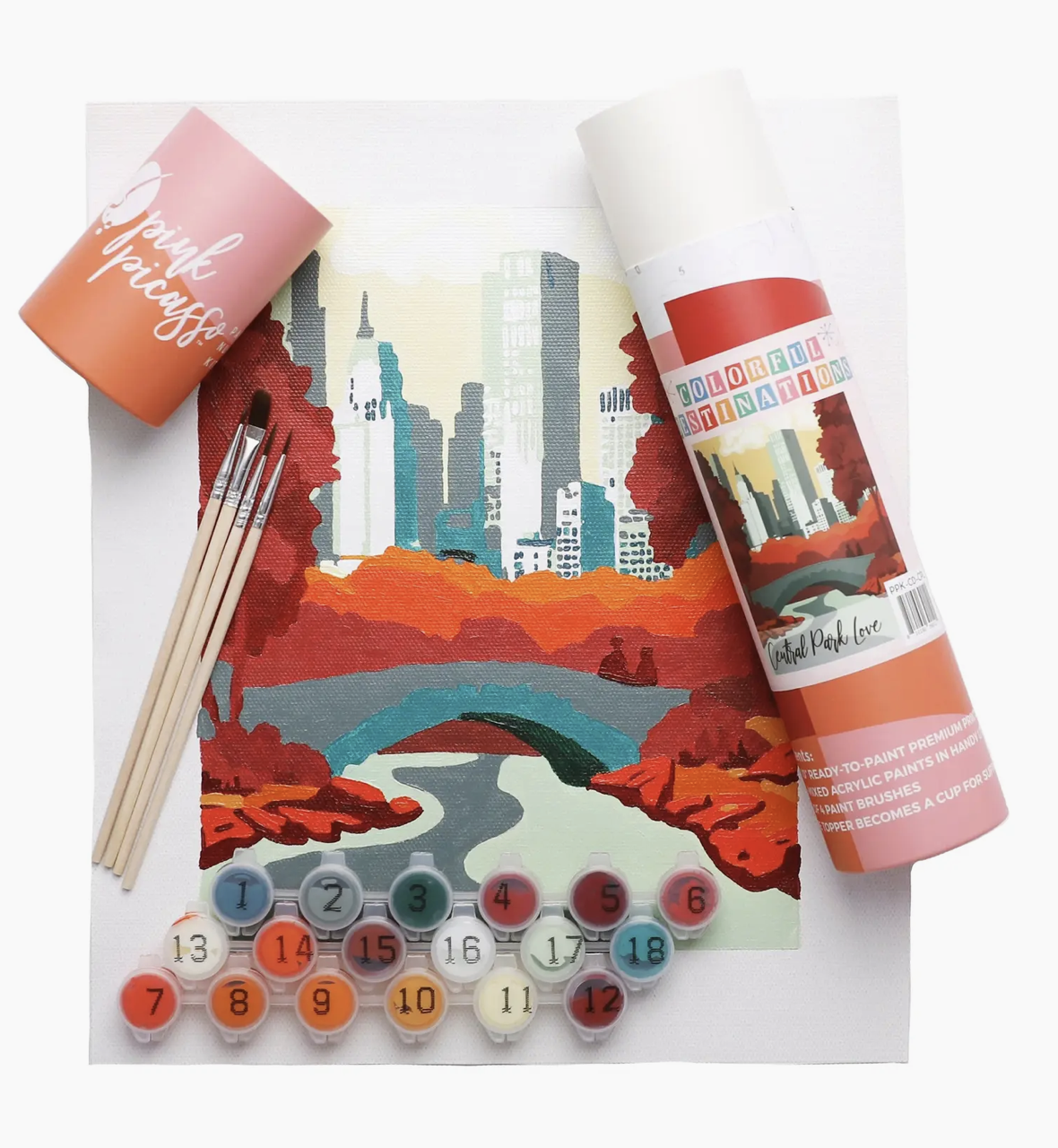 Central Park Fall in Love -Paint by Number Kit