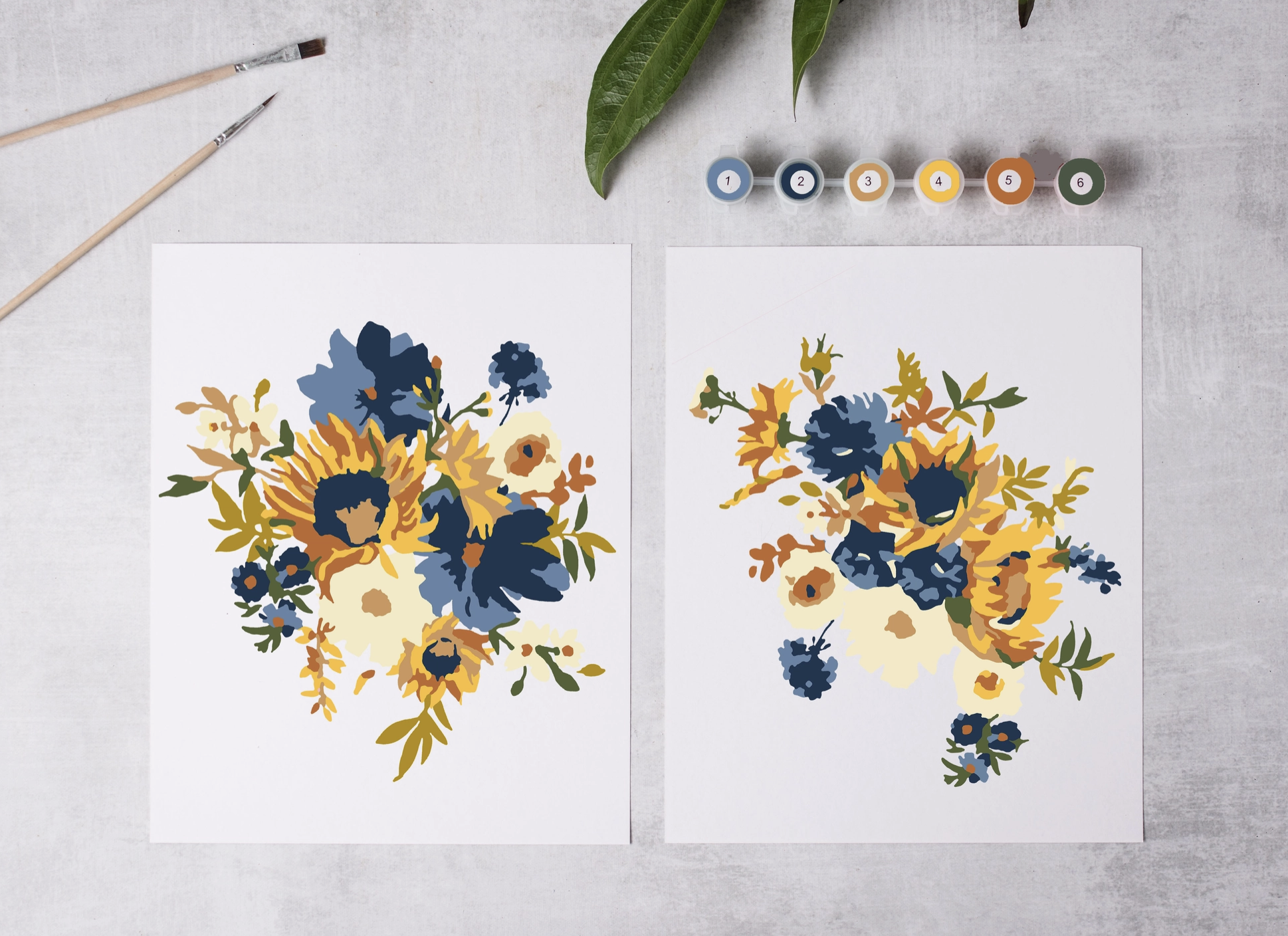 Sunflower Garden Paint-By-Numbers Kit