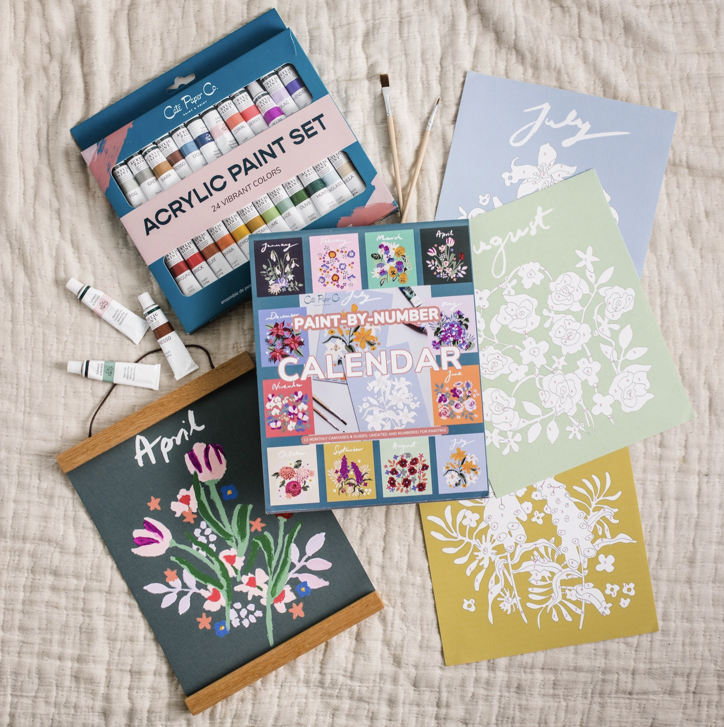 Paint-By-Number Calendar Kit