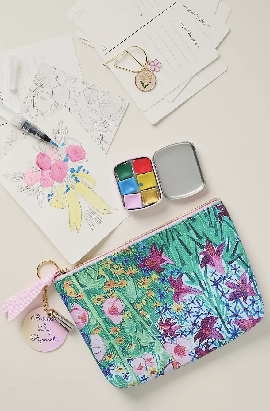 Handmade Watercolor Postcard Painting Kit – Pastel Tones